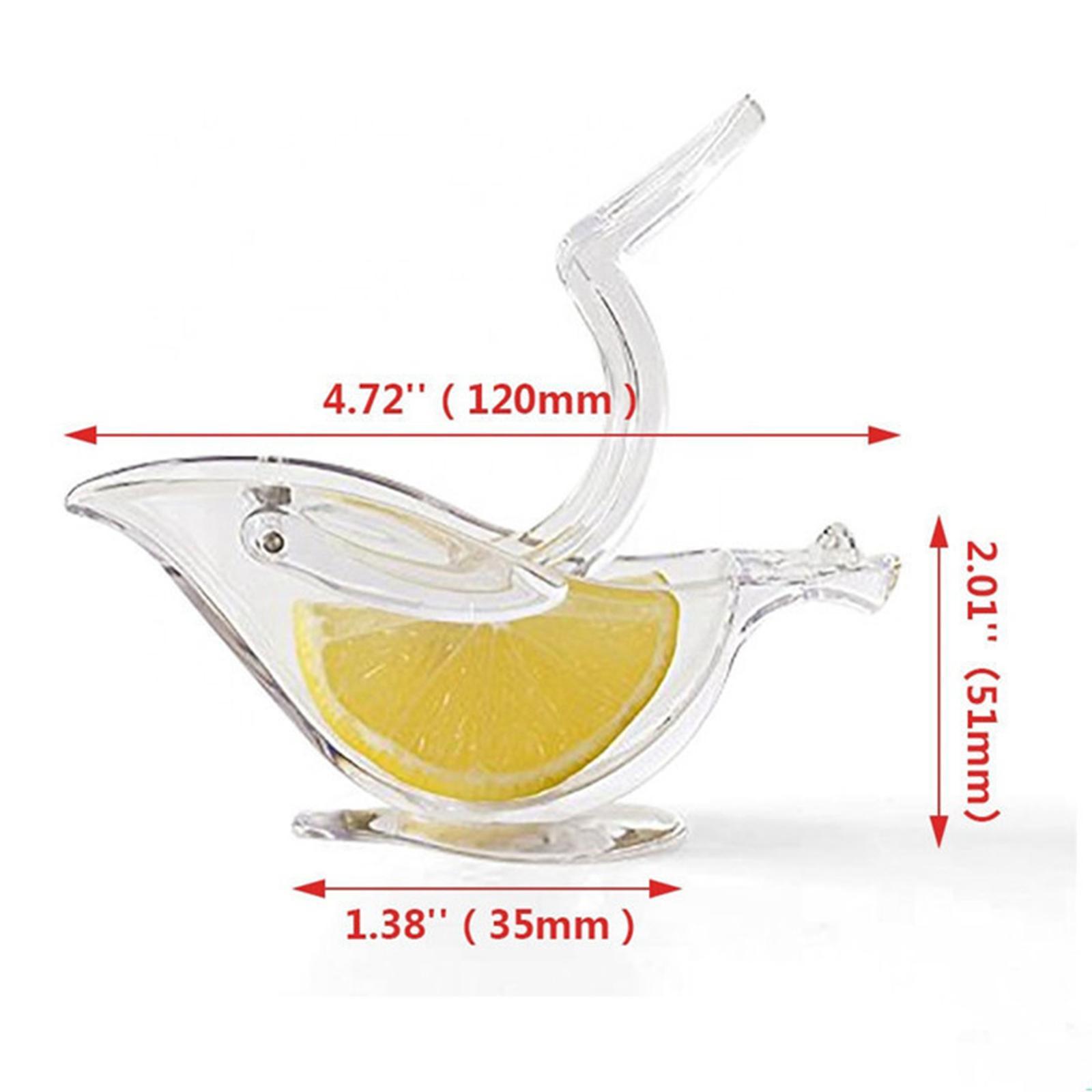 Manual Lemon Squeezer Easy to Clean Transparent Handheld for Fruit