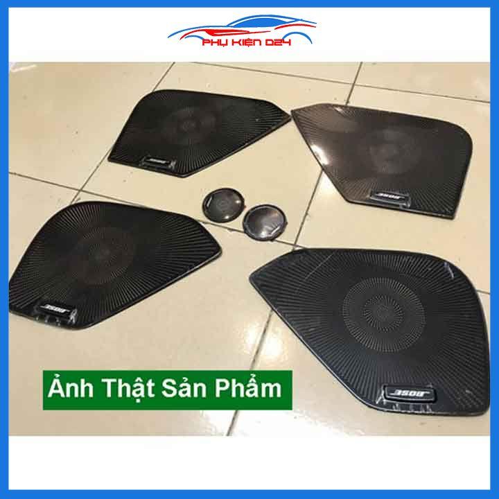 Bộ ốp màng loa vân Titan cho xe CX-8, CX8 2018-2019-2020-2021-2022 chống xước trang trí nội thất ô tô