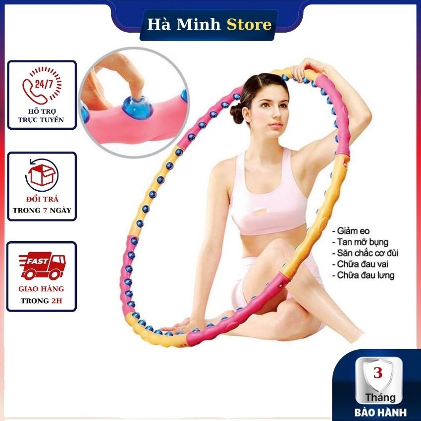 Vòng Lắc Bụng Thông Minh Tháo Rời Tiện Lợi - Vòng Lắc Eo Massage Hula Hoop Giúp Thon Gọn Săn Chắc Vòng Eo