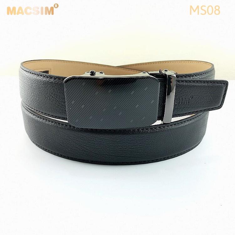 Thắt lưng nam -Dây nịt nam da thật cao cấp nhãn hiệu Macsim MS08