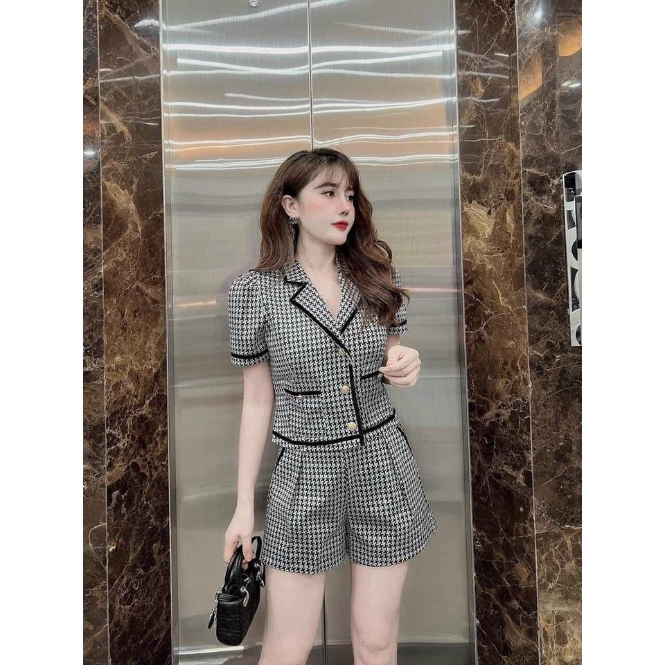 Áo Vest Croptop Nữ Dáng Ngắn Cá Tính Áo khoác Blazer Nữ Chất Tuyết Mưa Cao