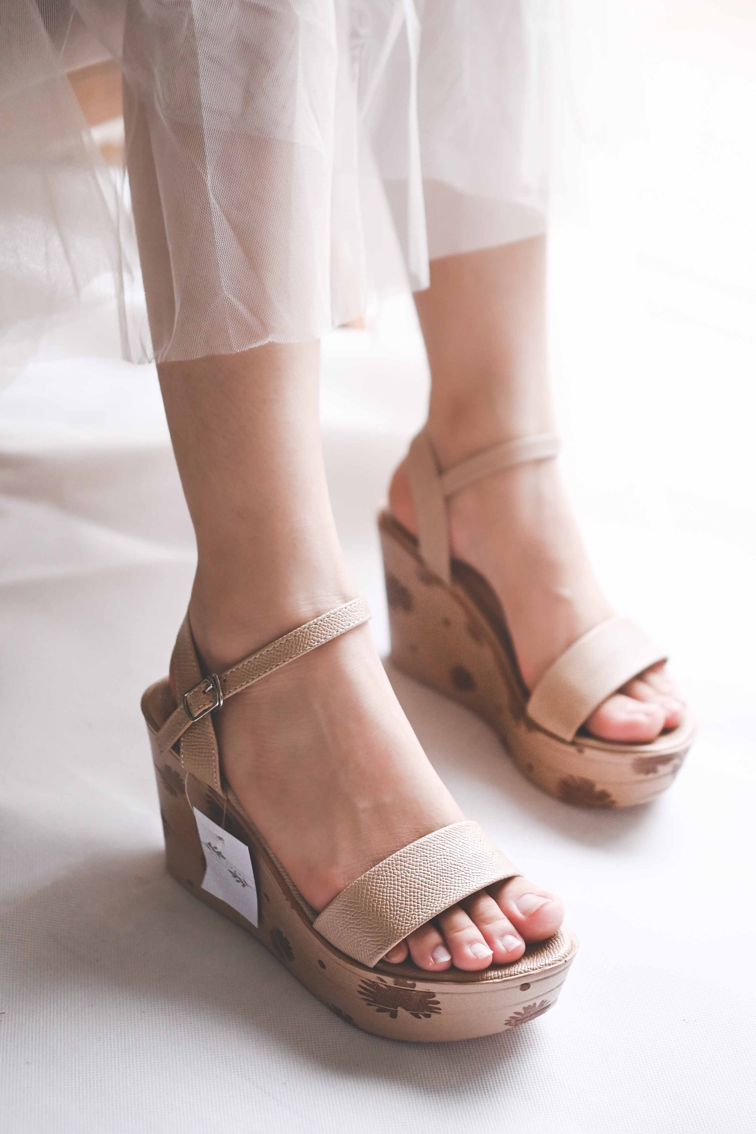 Sandal nữ đế xuồng đế 8cm