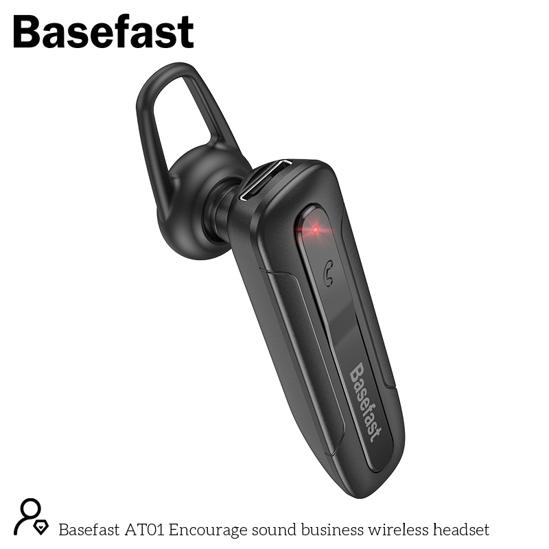 Tai Nghe Bluetooth Basefast AT01 Kèm Mic Đàm Thoại - Hàng Chính Hãng