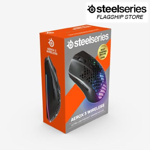 Chuột game Steelseries Aerox 3 RGB có dây &amp; không dây