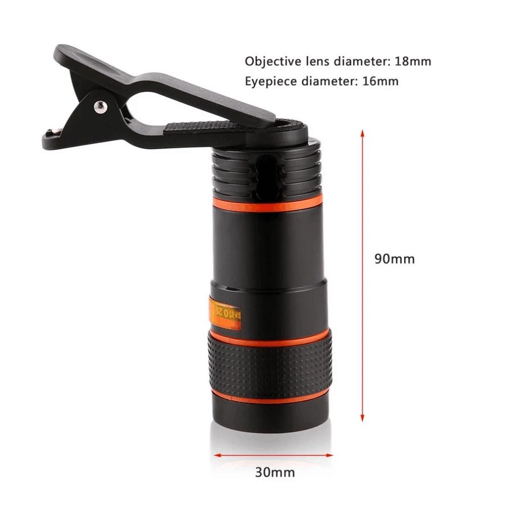 Ống Kính Phóng To 8X HD Không Vignetting Tám Lần Cho Điện Thoại Di Động
