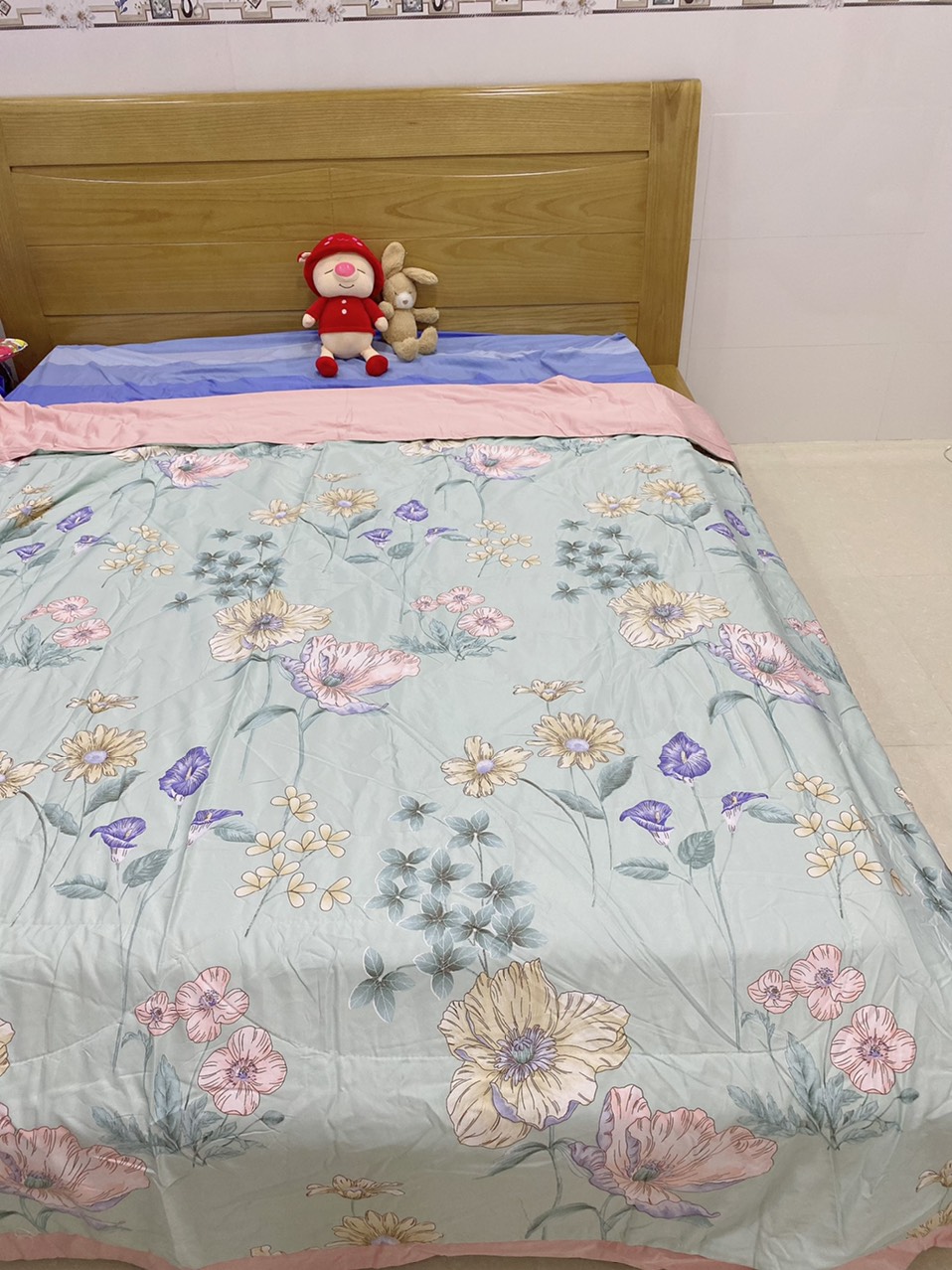 Chăn Hè Cotton Lụa Thái Hàng Nhập Khẩu Cao Cấp Cực Mềm Mịn - Mát Nhẹ Kích Thước Chăn 2mx2m3 - Giao Ngẫu Nhiên Màu