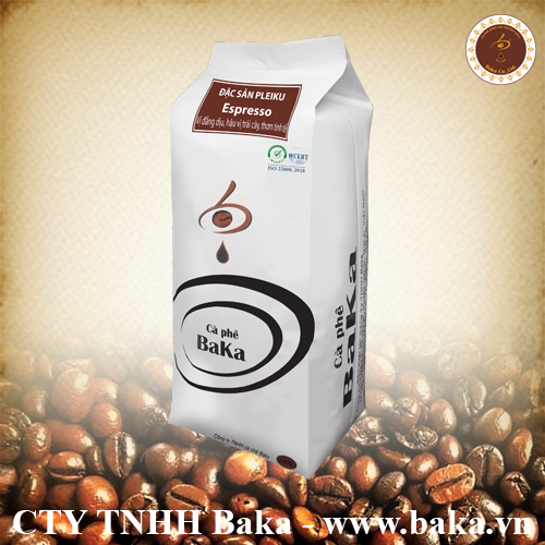 Cà Phê Nguyên Chất Baka - Epresso (Bì 500g)