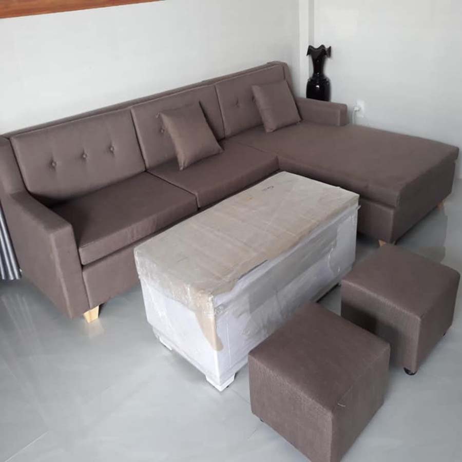 Bộ bàn ghế sofa phòng khách góc L