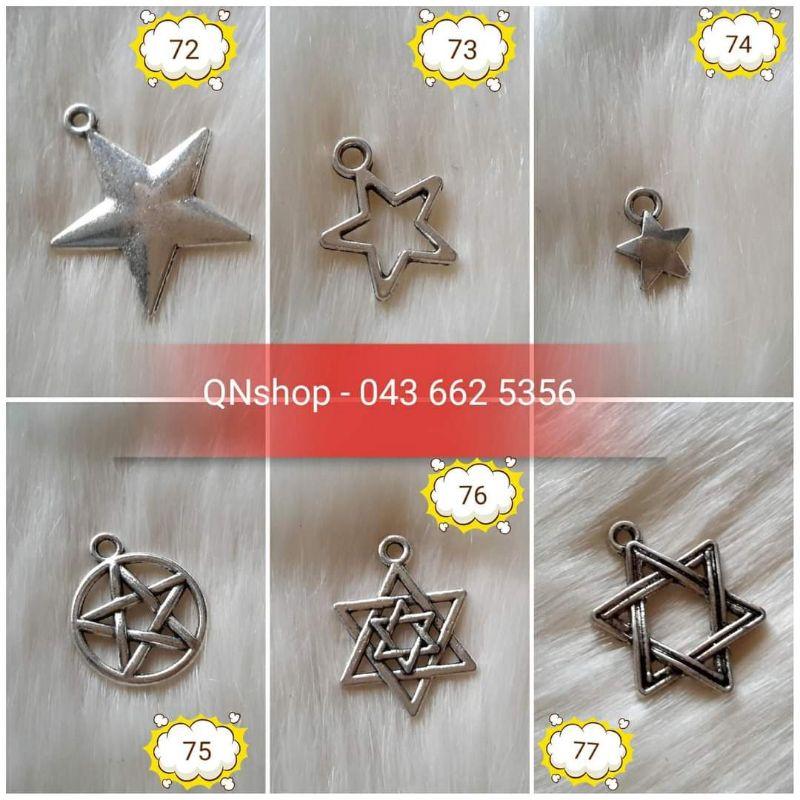 10 charm giả bạc, charm giả cổ làm vòng siêu đẹp.