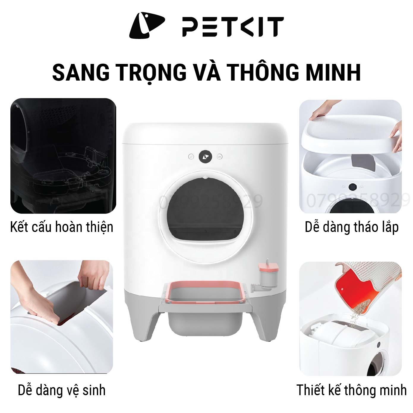 Nhà Vệ Sinh Cho Mèo Tự Động PETKIT Pura X