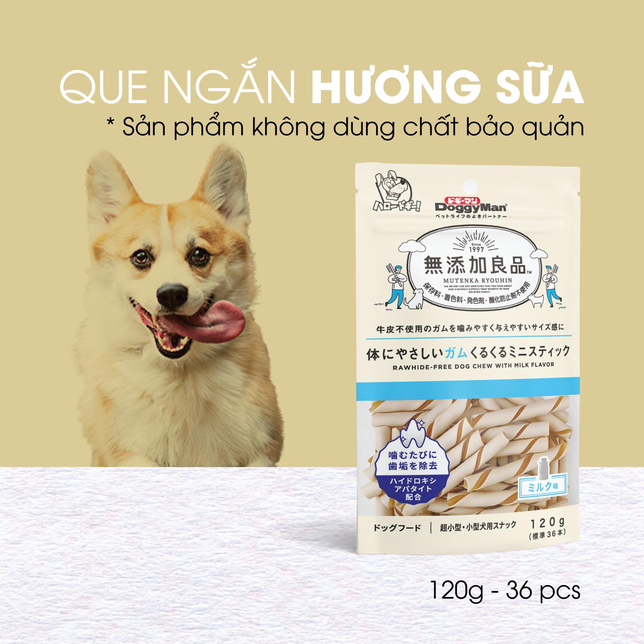 QUE GẶM HƯƠNG SỮA DÀNH CHO CHÓ CƯNG DOGGYMAN (không chất bảo quản)