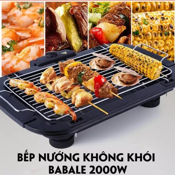 ️ Bếp Nướng Không Khói 5 Mức Nhiệt Nướng Thịt Vỉ Nướng Điện An Toàn Không Khói Bụi