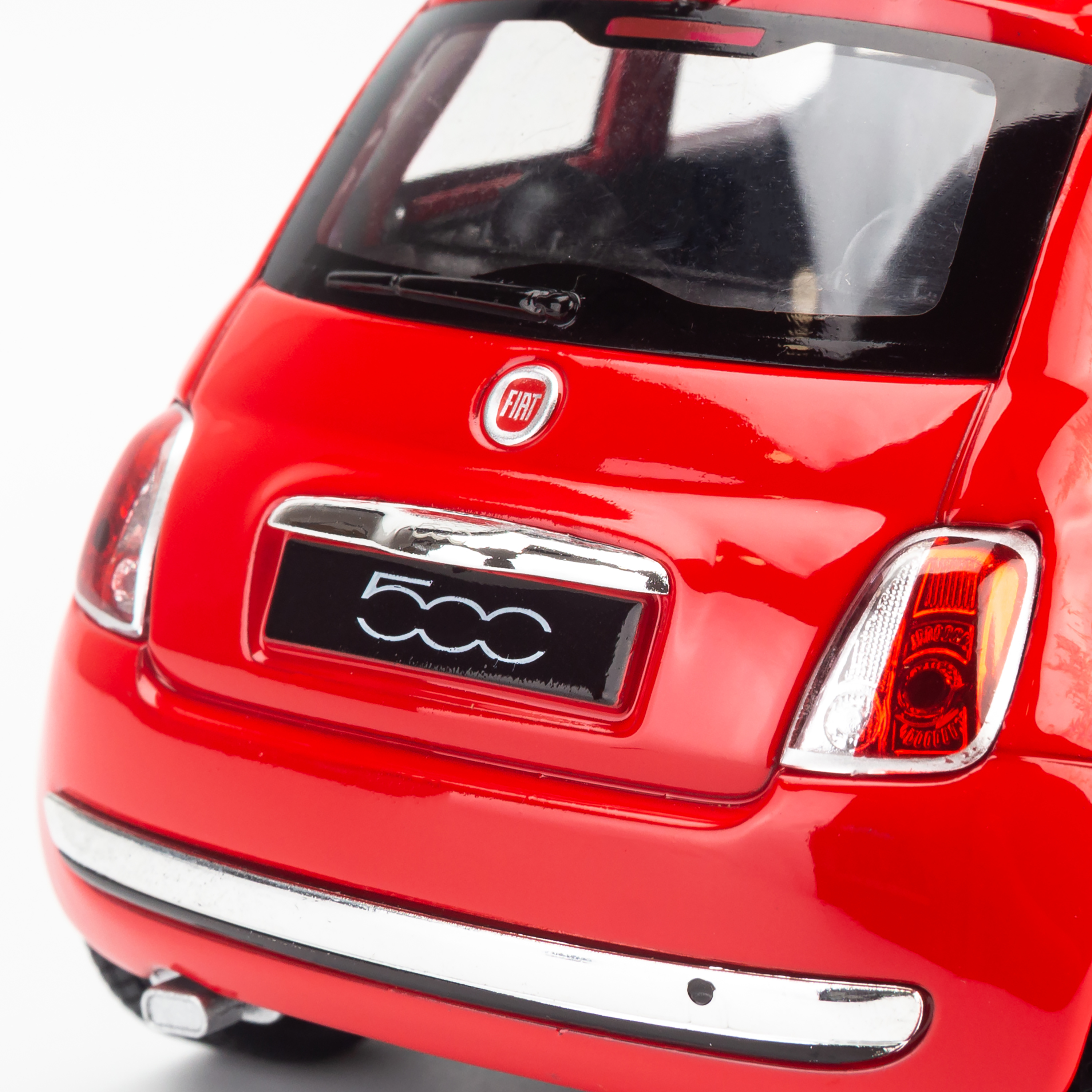 Mô hình xe Fiat 500 2007 1:24 Welly Red - 22514W