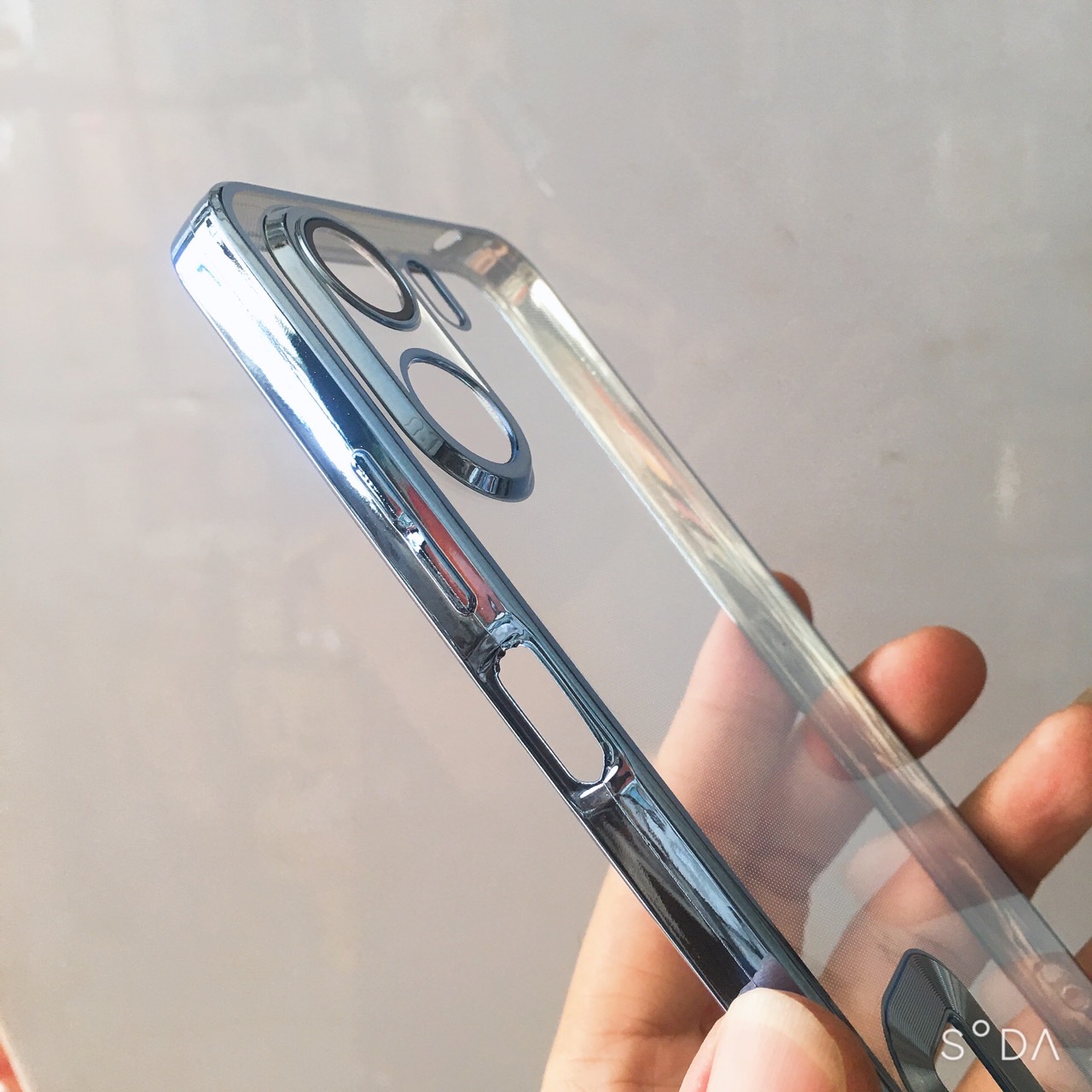 Ốp lưng cho Xiaomi Redmi 13C lưng trong viền màu cạnh vuông bảo vệ camera Kai Nguyễn( hàng chính hãng)