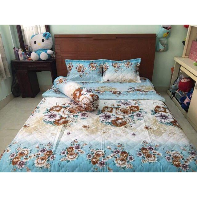 Bộ drap cotton poly hàn quốc 1m4x2m