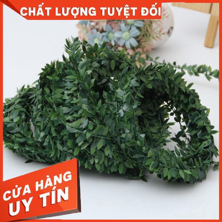 Dây lá cây giả bằng lụa dùng trang trí nhà cửa/các buổi tiệc kích thước 7.5m