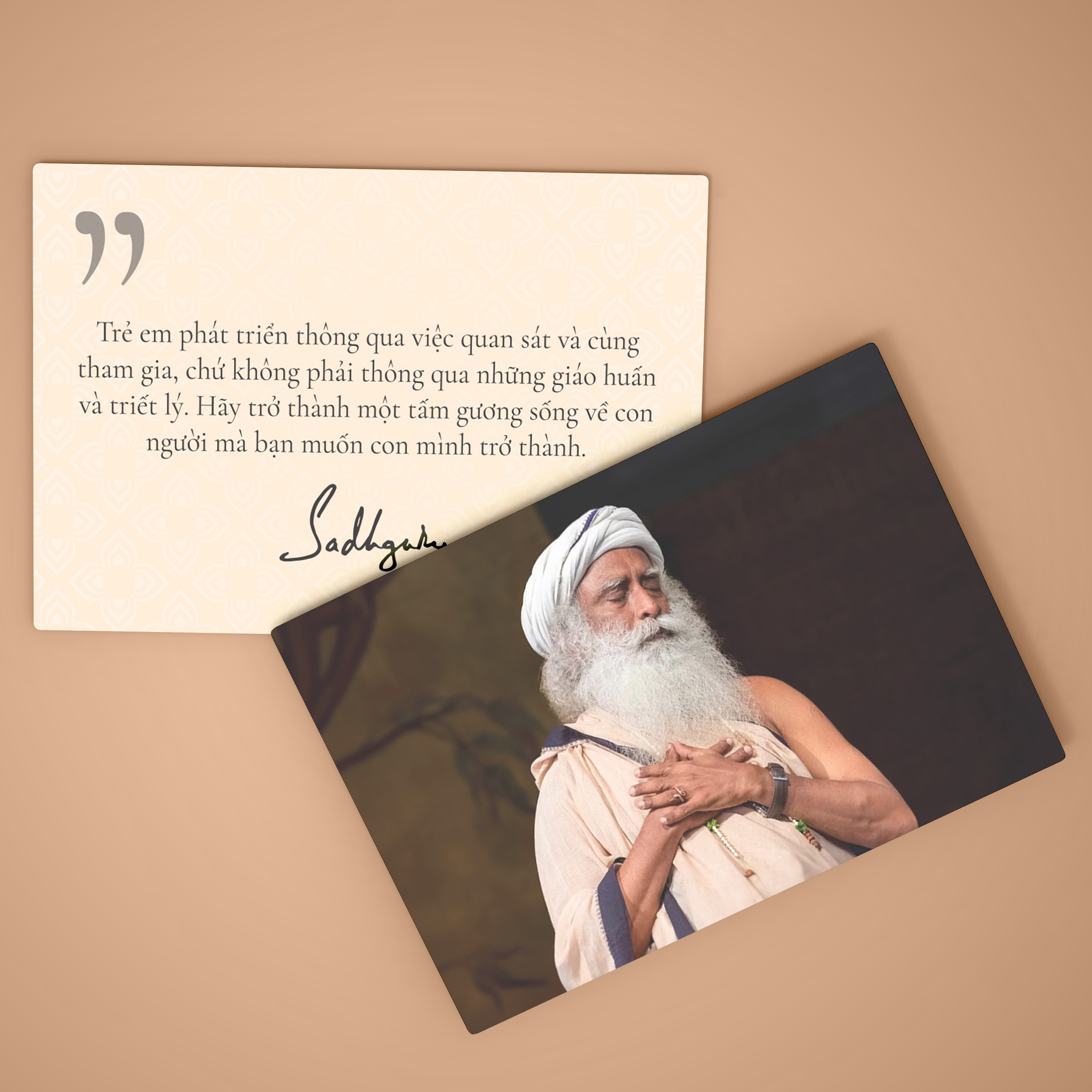 Bộ 6 ảnh Đại sư Sadhguru - Postcard