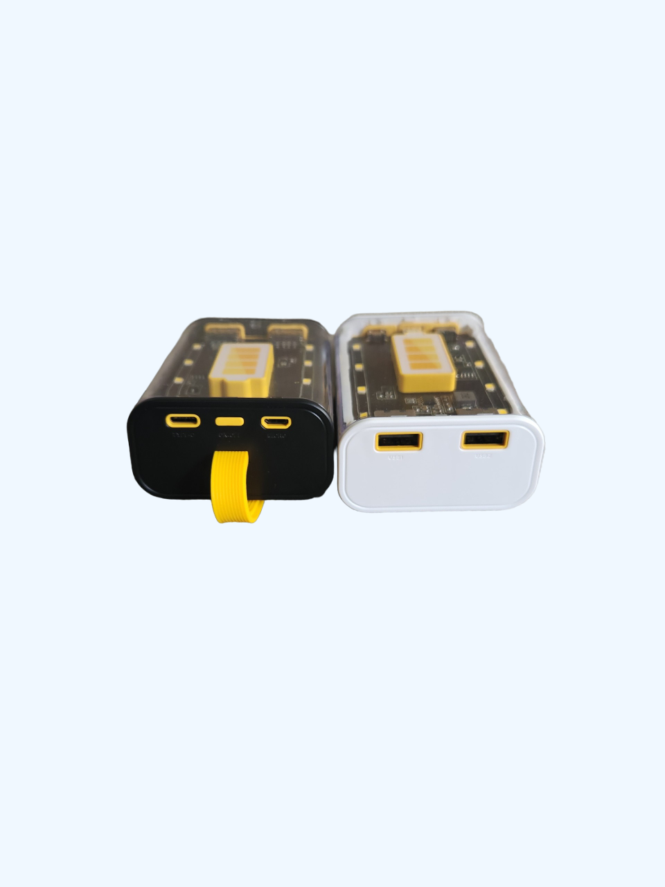 Pin Sạc Dự Phòng Trong Suốt 10000mAh Linrui LR003 Đèn LED 3 Độ Sáng, Nhỏ Gọn - Hàng Chính Hãng