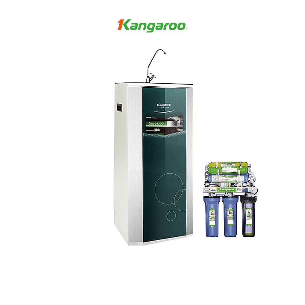 Thiết Bị Lọc Nước Kangaroo RO 8 Lõi - Maifan, Model KG108A Vỏ Tủ VTU Màu Xanh (Kèm Carton) - Hàng chính hãng