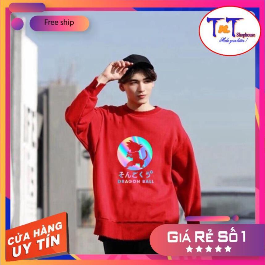 AS44 Áo Sweater Dragon Ball Phản Quang, Aó Nỉ Dài Tay Nam Nữ Cá Tính thời trang cao cấp