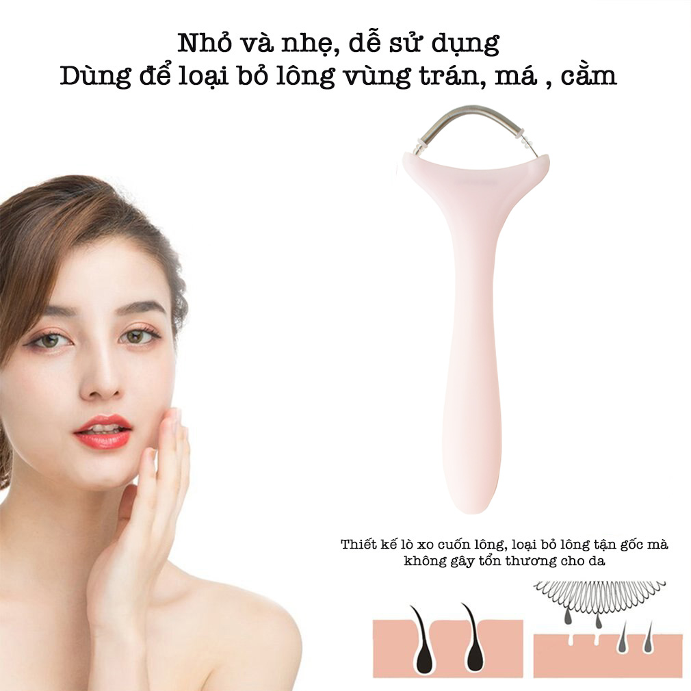 2 cây se lông mặt lò xo Nhật Bản MINISO FACIAL HAIR REMOVER chính hãng loại bỏ lông măng tận gốc đem lại làn da mịn màng dễ trang điểm – MNS101