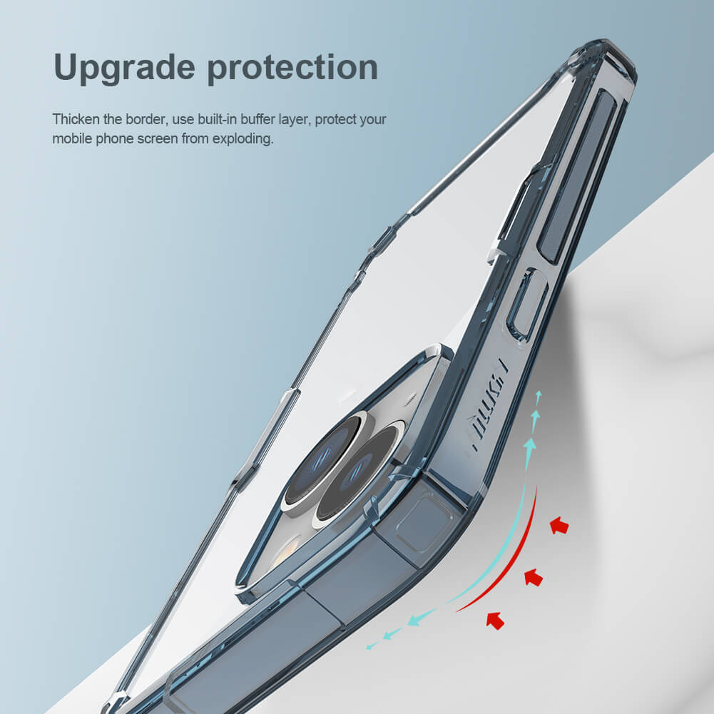 Ốp lưng dẻo TPU cho iPhone 14 Plus hiệu Nillkin Nature TPU Pro Case chống sốc, chống chịu mọi va đập - hàng nhập khẩu