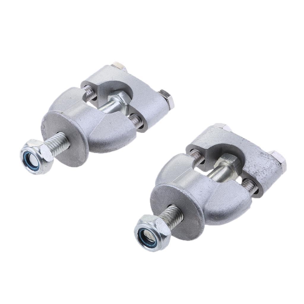 Pair 7/8" Handlebar Riser Mount Clamp Adapters for Motorcycle Dirt Bike ATV