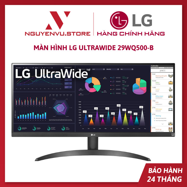 Màn Hình LG 29WQ500-B UltraWide (29"/FHD/IPS/100HZ/5MS) - Hàng chính hãng