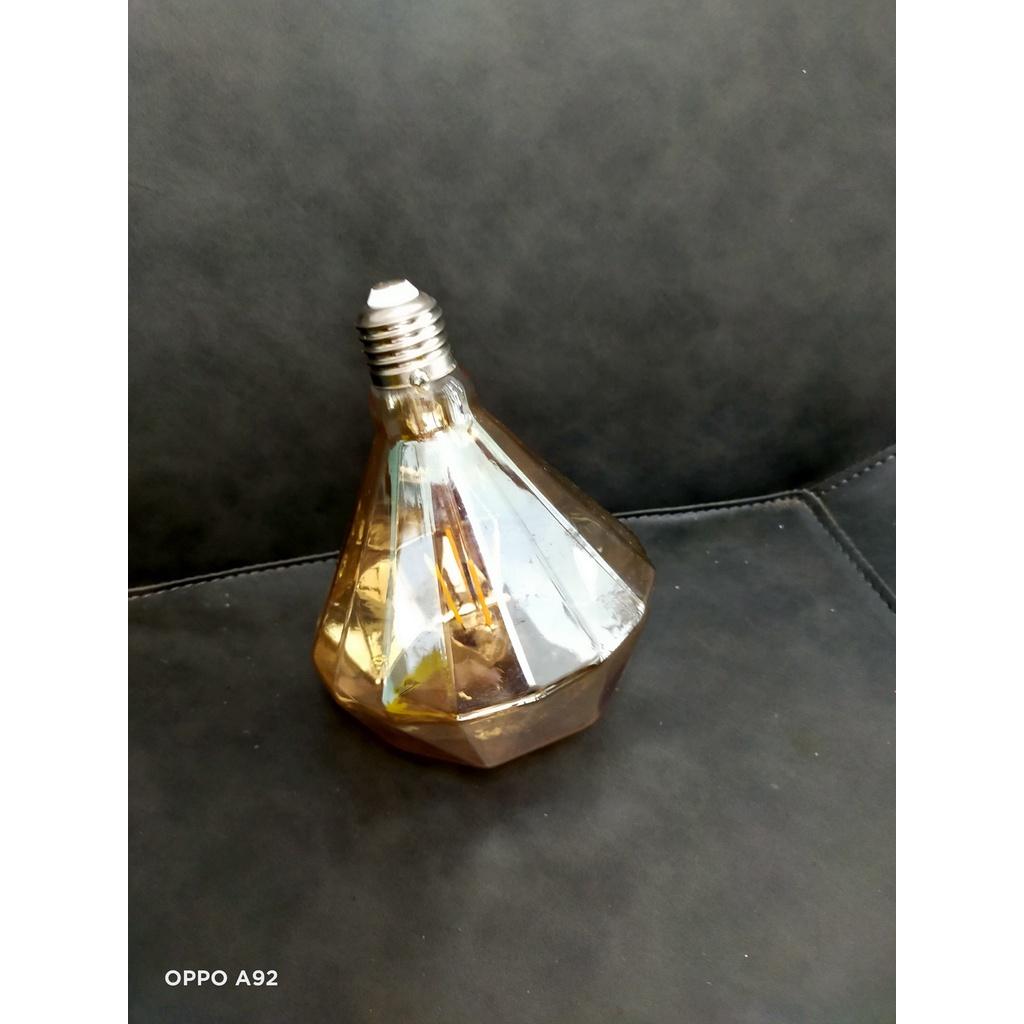 Led Edison GPZ125 6W E27 dạng kim cương, dạng hoa sen, ánh sáng vàng 3000K
