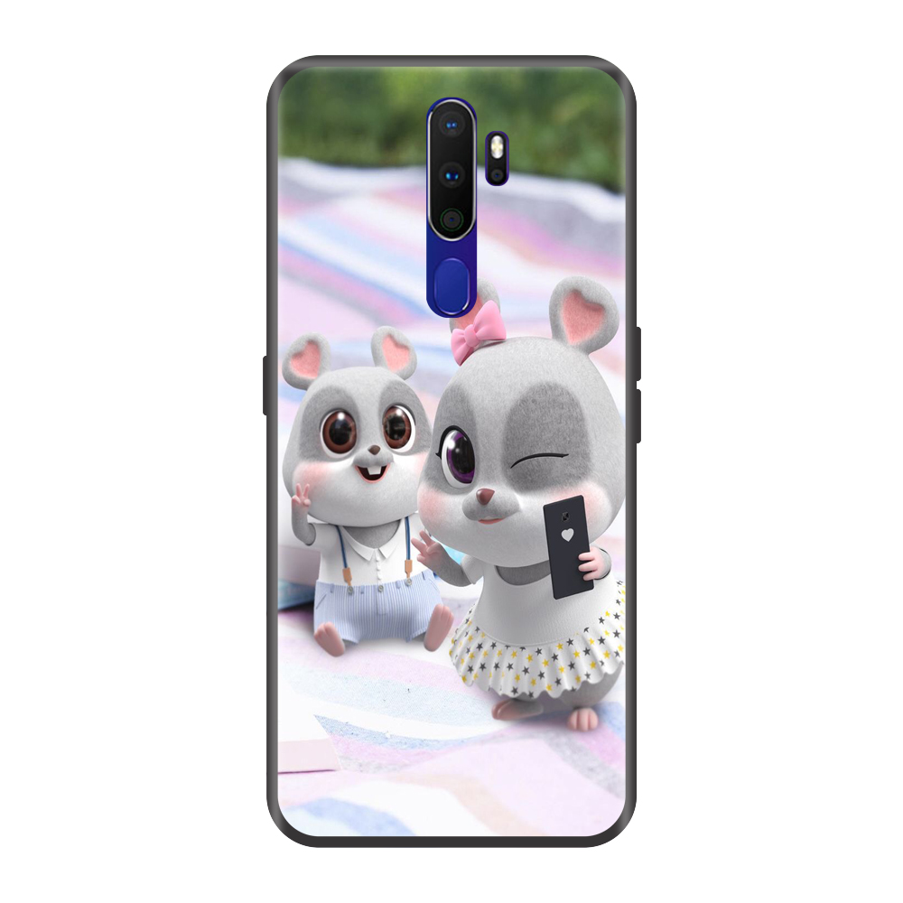 Ốp lưng TPU viền dẻo cho điện thoại OPPO A9 2020 Hình Chuột Tết 2020 Mẫu 06