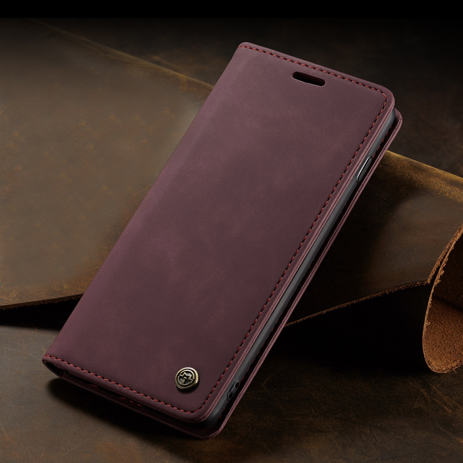 Bao da cao cấp dành cho SamSung Galaxy S10 5G dạng ví chính hãng Caseme - Hàng Nhập Khẩu