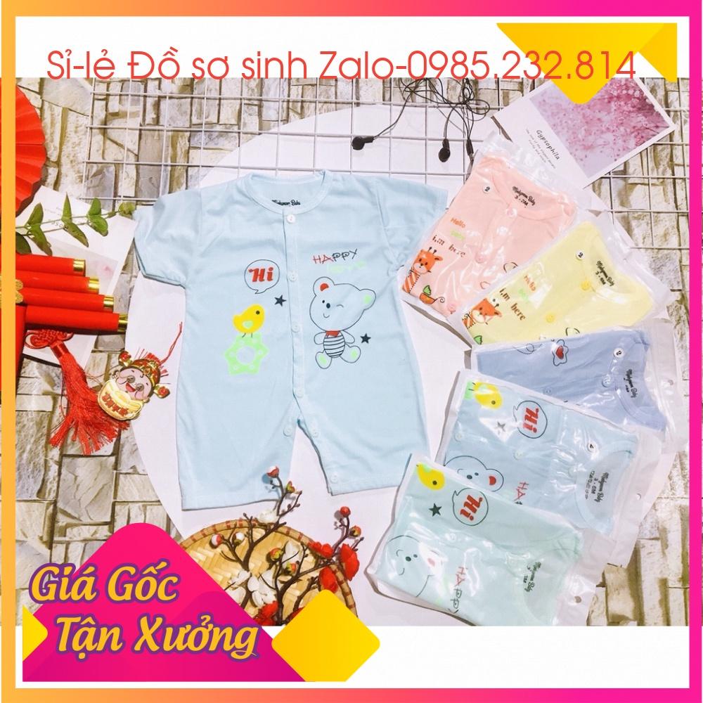 Body cộc cho Bé Trai Bé Gái MẪU MỚI quần áo Sơ Sinh vải Cotton mềm mịn, Bodysuit cho bé dễ thương từ 3-8kg