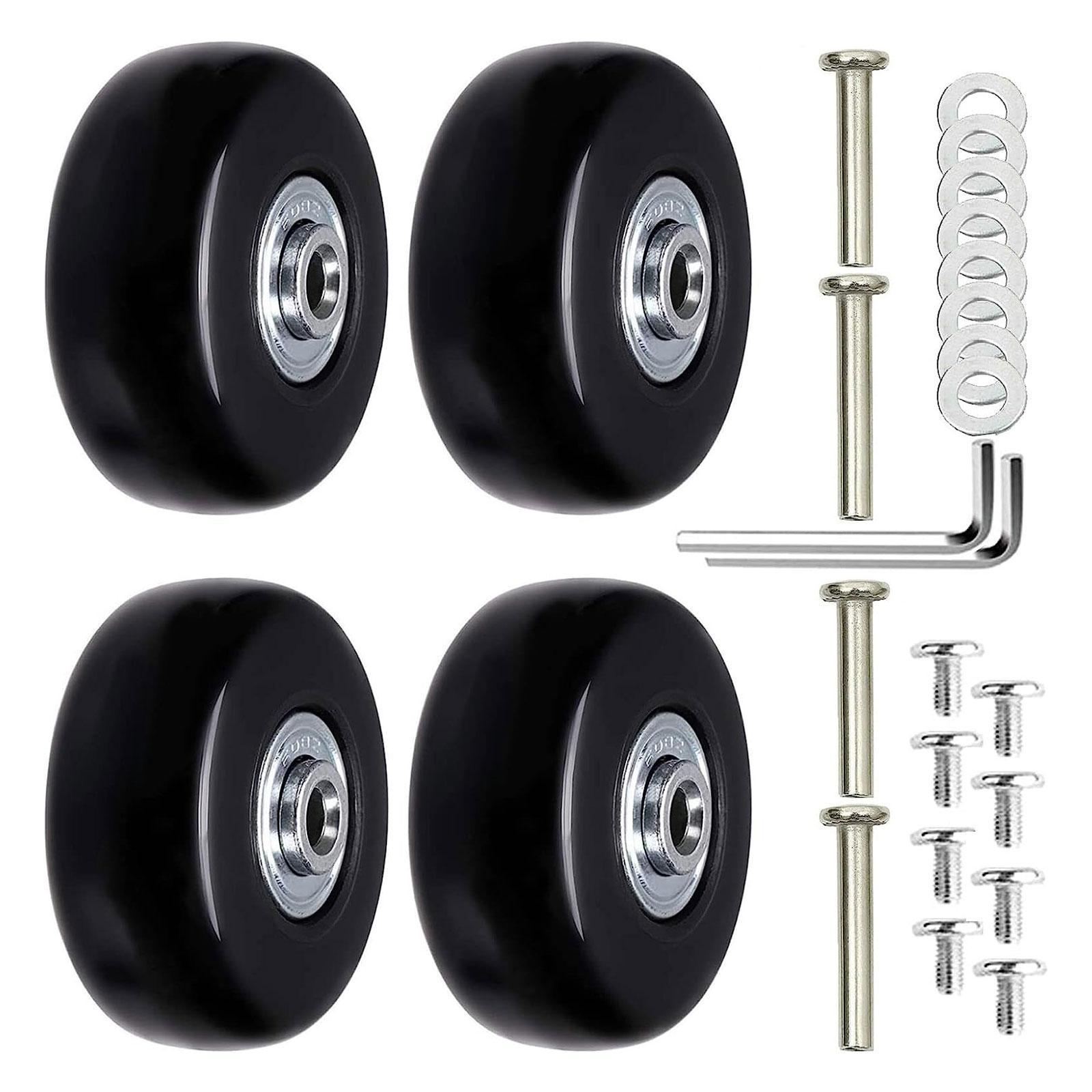 4 Pieces Travel Luggage Wheels Suitcase Casters for Suitcase Trolley Luggage