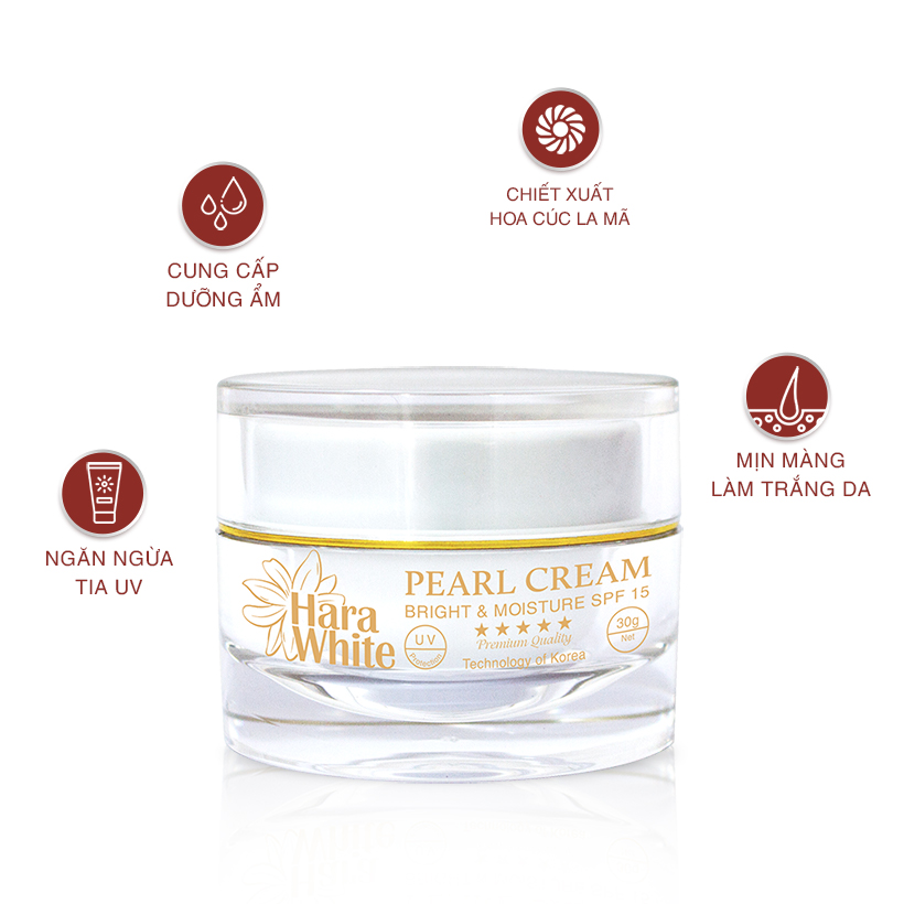 Kem dưỡng ban ngày Pearl Cream Hara White 30g