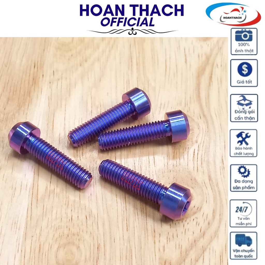 Ốc Gr5 8L30 Trụ Tím Dùng cho nhiều dòng xe SP010479 (giá 1 con)