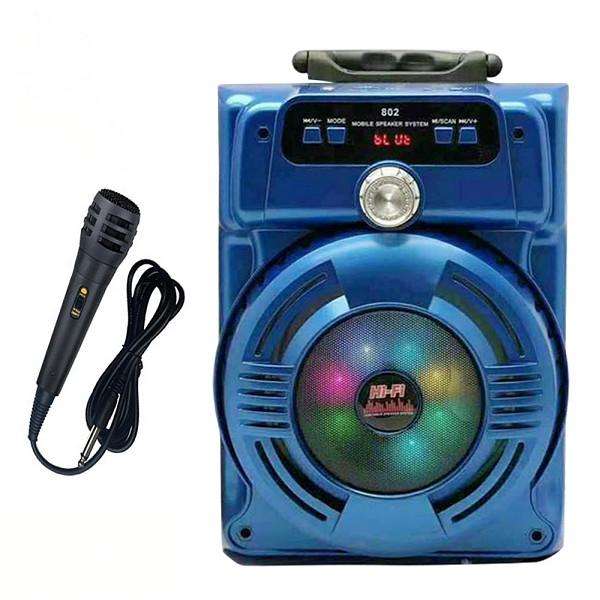 Loa kéo Bluetooth Hát Karaoke JHW-802 công suất lớn + Tặng Kèm Micro.