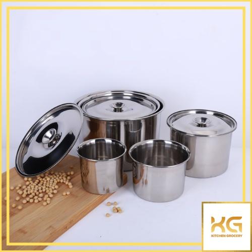 Thố cơm, thố trộn inox có kèm nắp 10cm 12cm 14cm 16cm