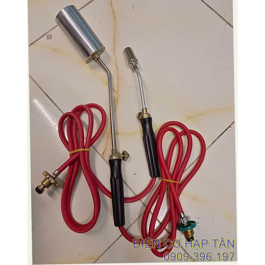 Khò gas công nghiệp, khò gas thui trâu bò lợn  cán dài 50cm, dây dẫn 2,5mét