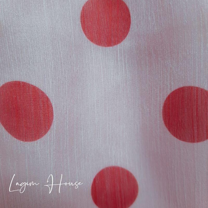 Váy Bé Gái Chấm Bi Tròn Cổ Bèo - Lagim House