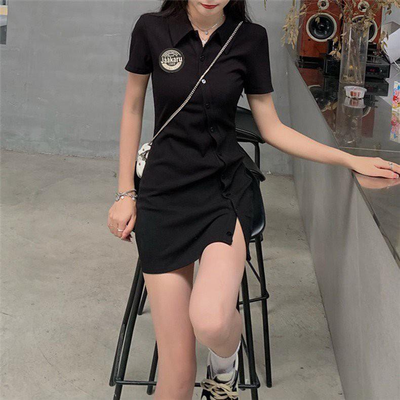 Đầm Polo body vạt chéo bigsize 100% Cotton
