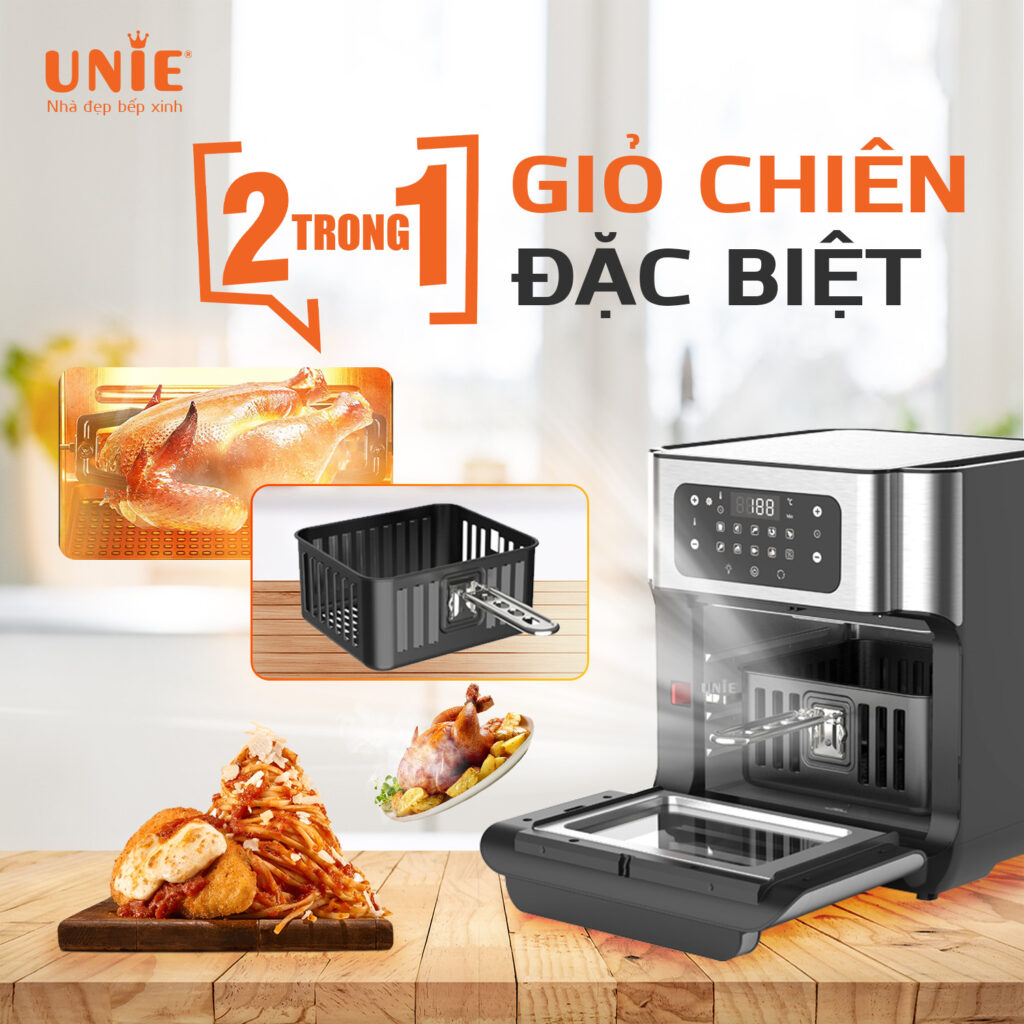 Nồi chiên không dầu Unie UE-1000. Hàng chính hãng