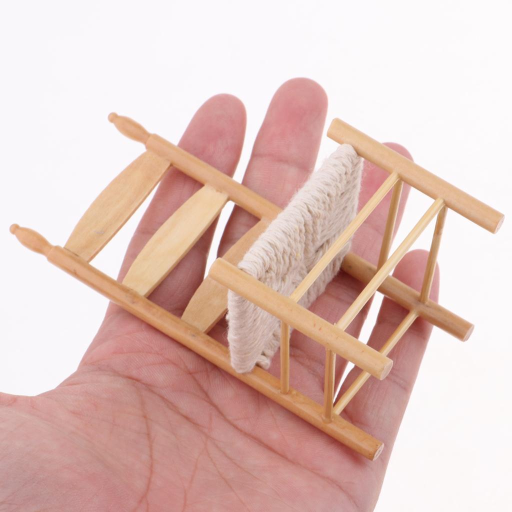 1/12 Miniature Furniture Wooden Chair For Dolls House Dining Room Accs