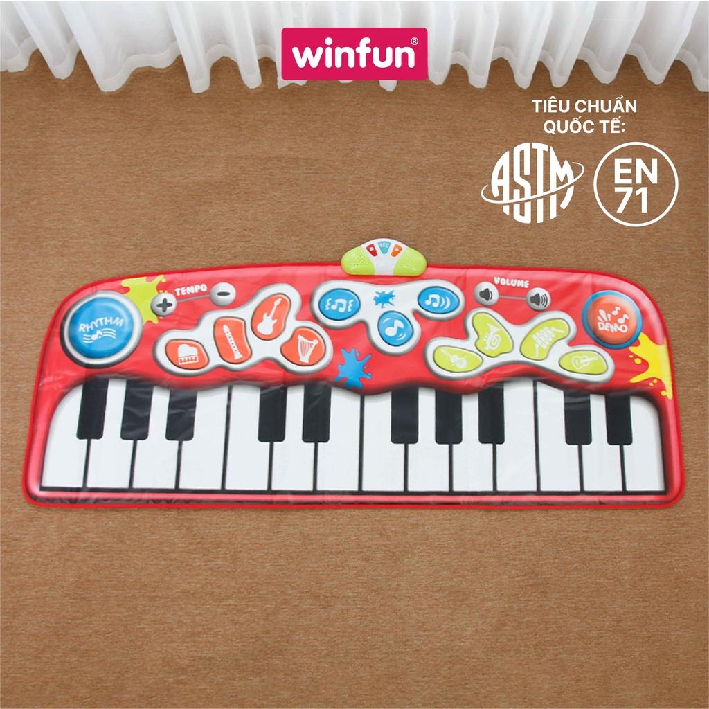 Thảm đàn Piano khổng lồ cho trẻ từ 2 tuổi trở lên - đồ chơi vận động nhảy cùng nhịp điệu - có ghi âm Winfun 2508