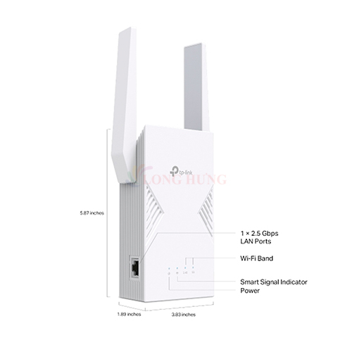 Bộ mở rộng sóng Wifi 7 TP-Link BE3600 Dual-Band Range Extender RE235BE - Hàng chính hãng