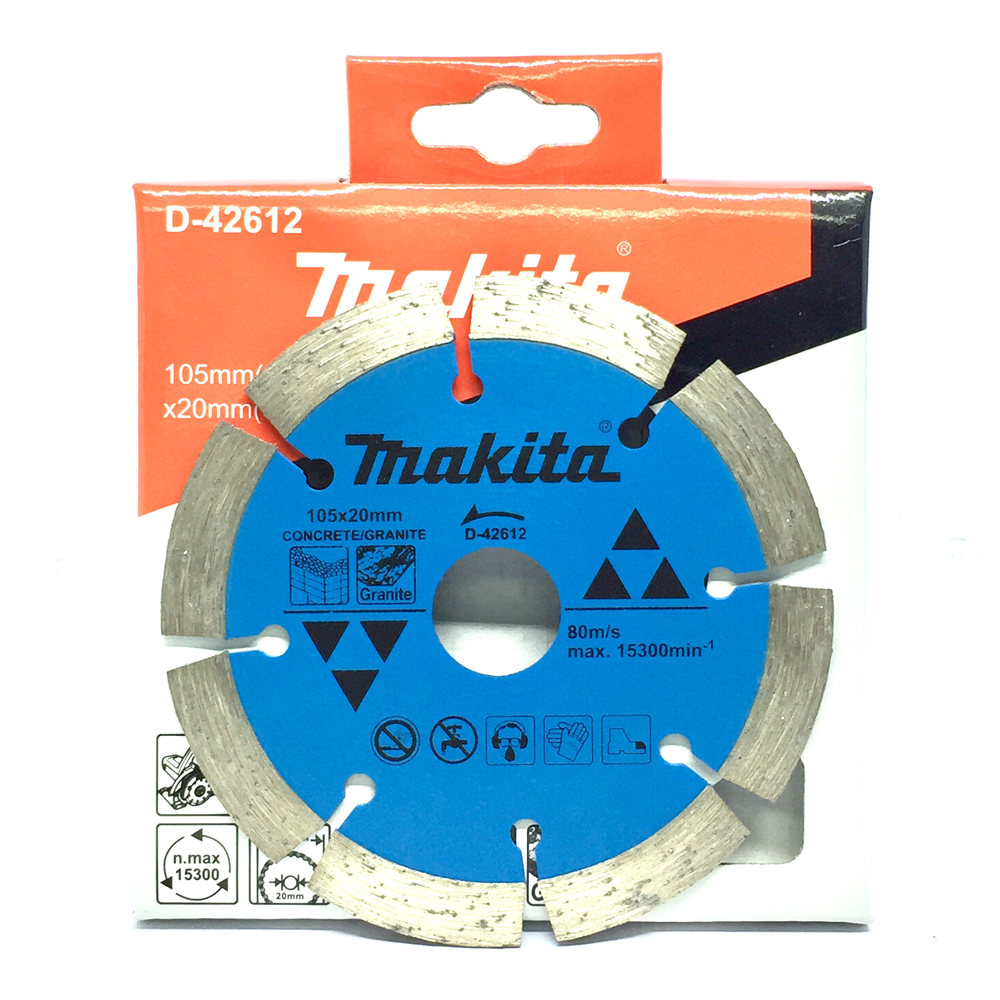 Lưỡi cắt kim cương Makita D-42612 Φ105 x 20mm (cắt khô)