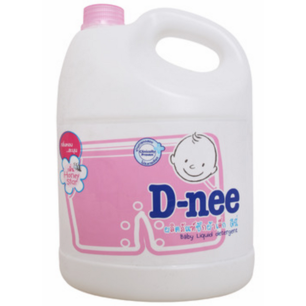 Nước Giặt Quần Áo Em Bé D-Nee Hồng Chai 3L -