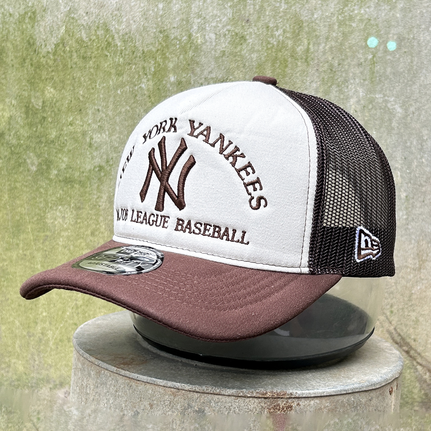 Mũ lưỡi trai, nón kết NY Yankees vải kaki phối lưới phong cách thời trang đường phố