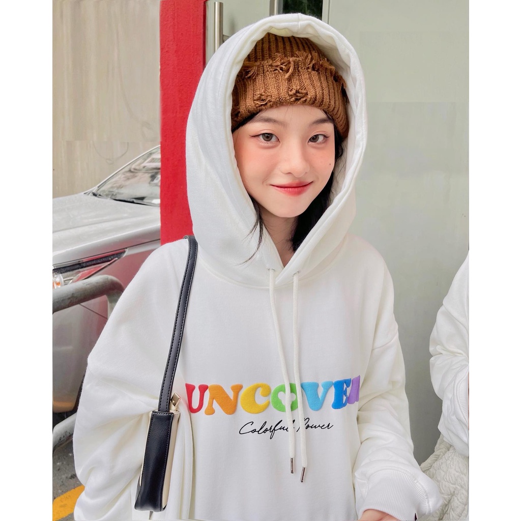 Áo hoodie unisex uncover basic Áo khoác nỉ uncover basic ver2 full tag - Gin Store