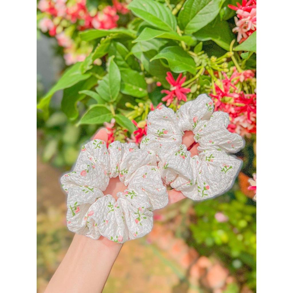 Dây Cột Tóc Nữ Scrunchies Nhiều Màu Dễ Thương, Tiểu Thư Dễ Phối Đồ