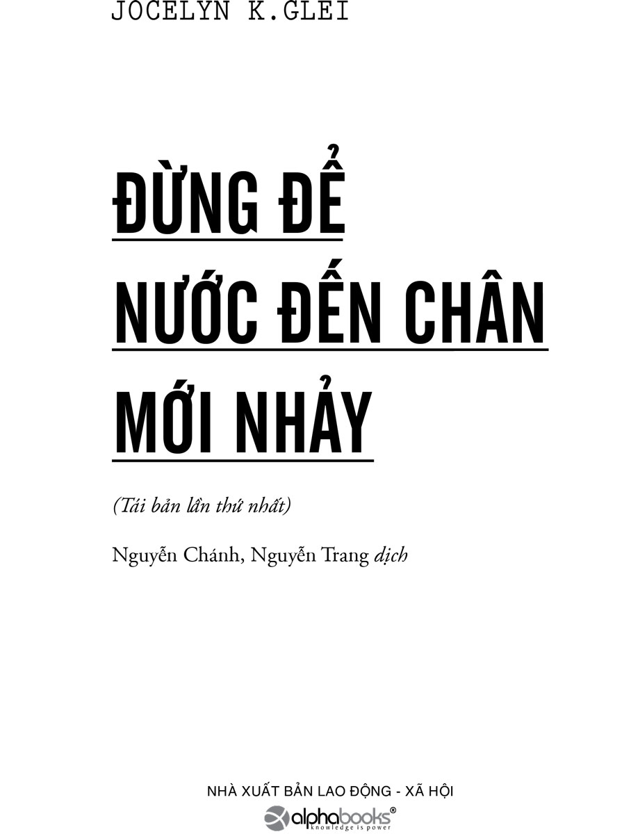 Đừng Để Nước Đến Chân Mới Nhảy  _AL